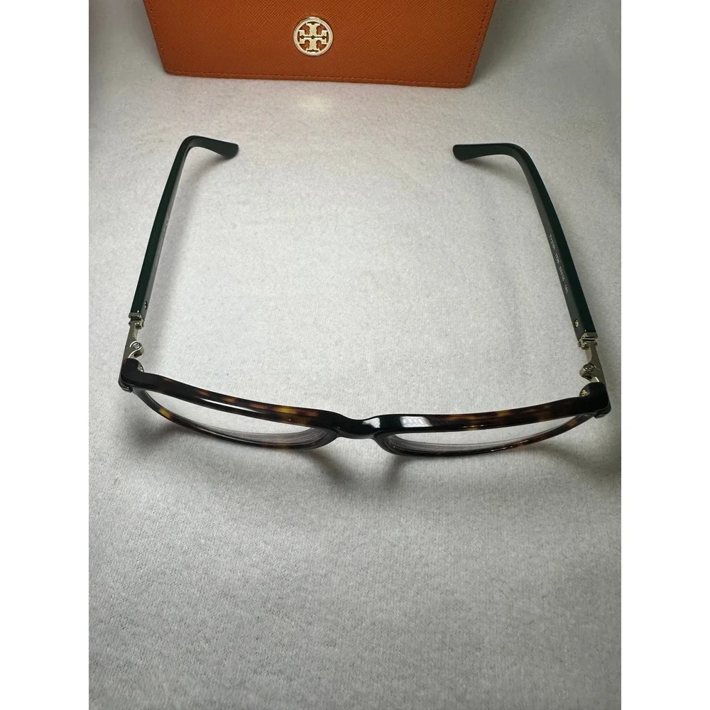Tory Burch TY2101 Tortoise‎ Green Eyeglasses Frames with Orange Saffiano Case